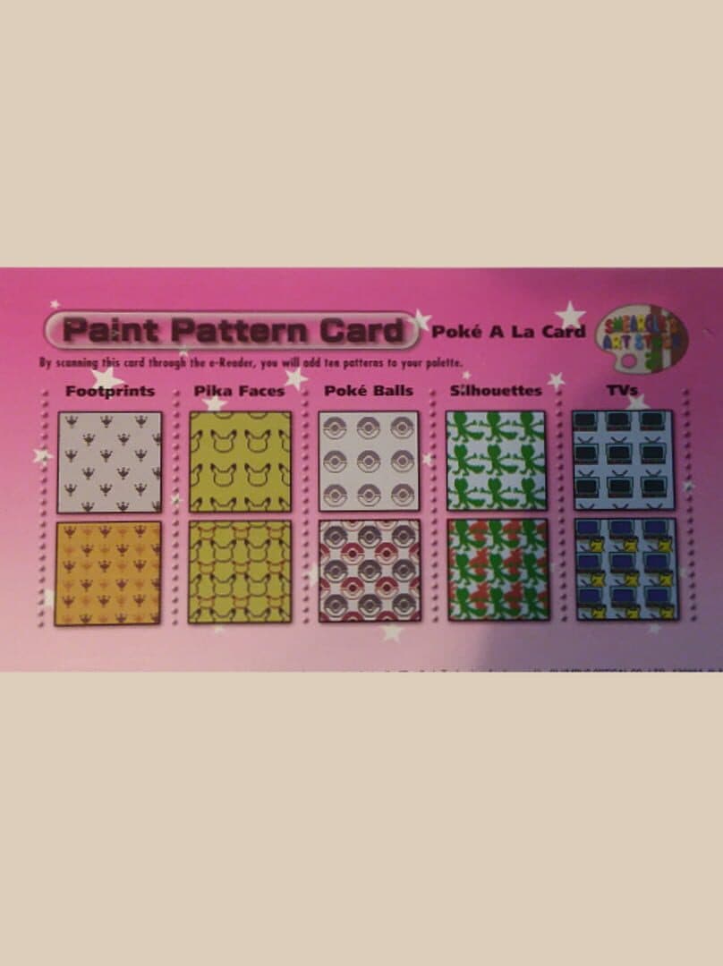 Pokémon Channel-e: Paint Pattern Card - Poké A La Card