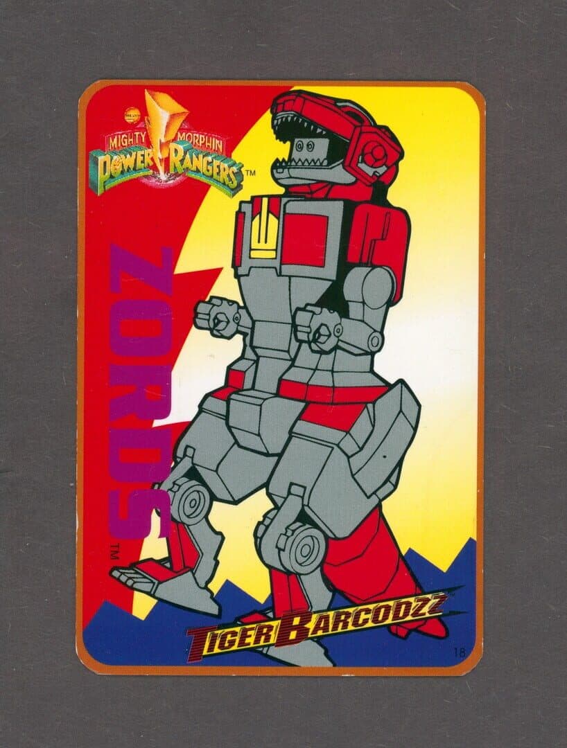 Mighty Morphin Power Rangers: Tiger Barcodzz - 18: Zords
