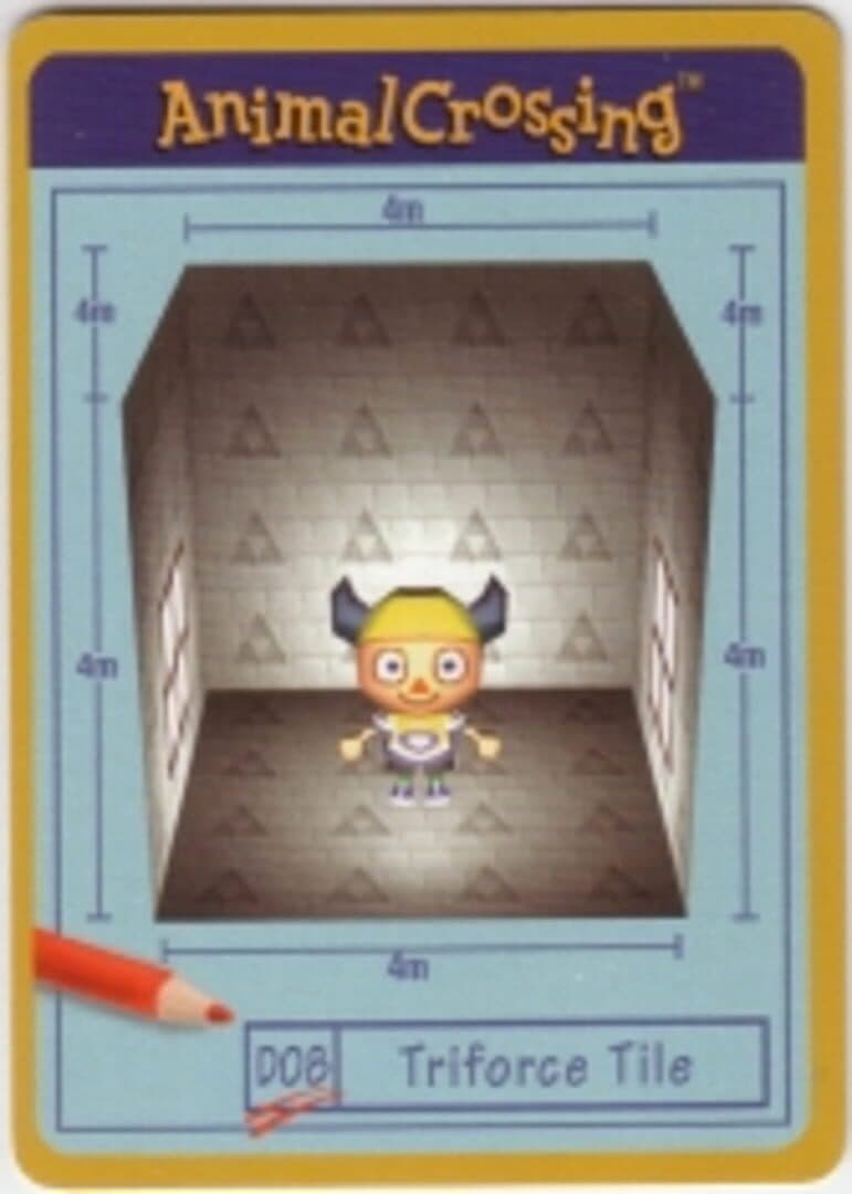 Animal Crossing-e: D08 - Design Card: Triforce Tile