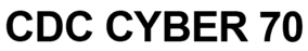 CDC Cyber 70